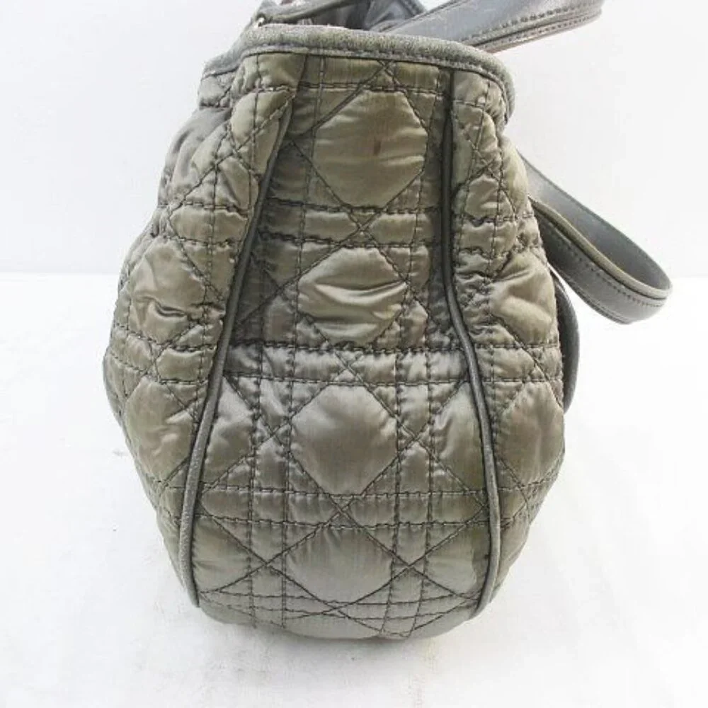 Christian Dior Cannage Handbag Quilted Charm Green - Picture 5 of 9